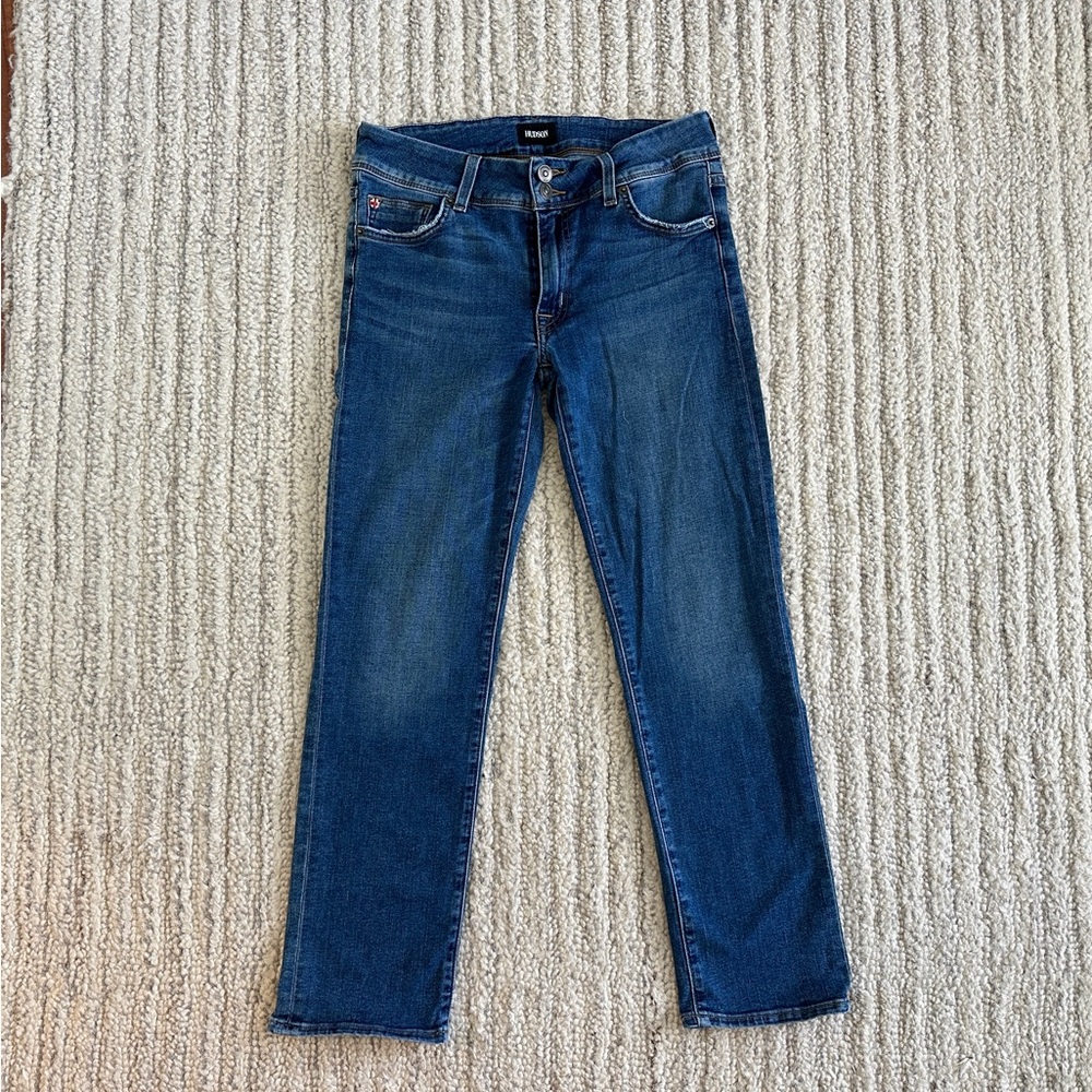 Hudson Crop Straight Ginny Jeans, Sz 27